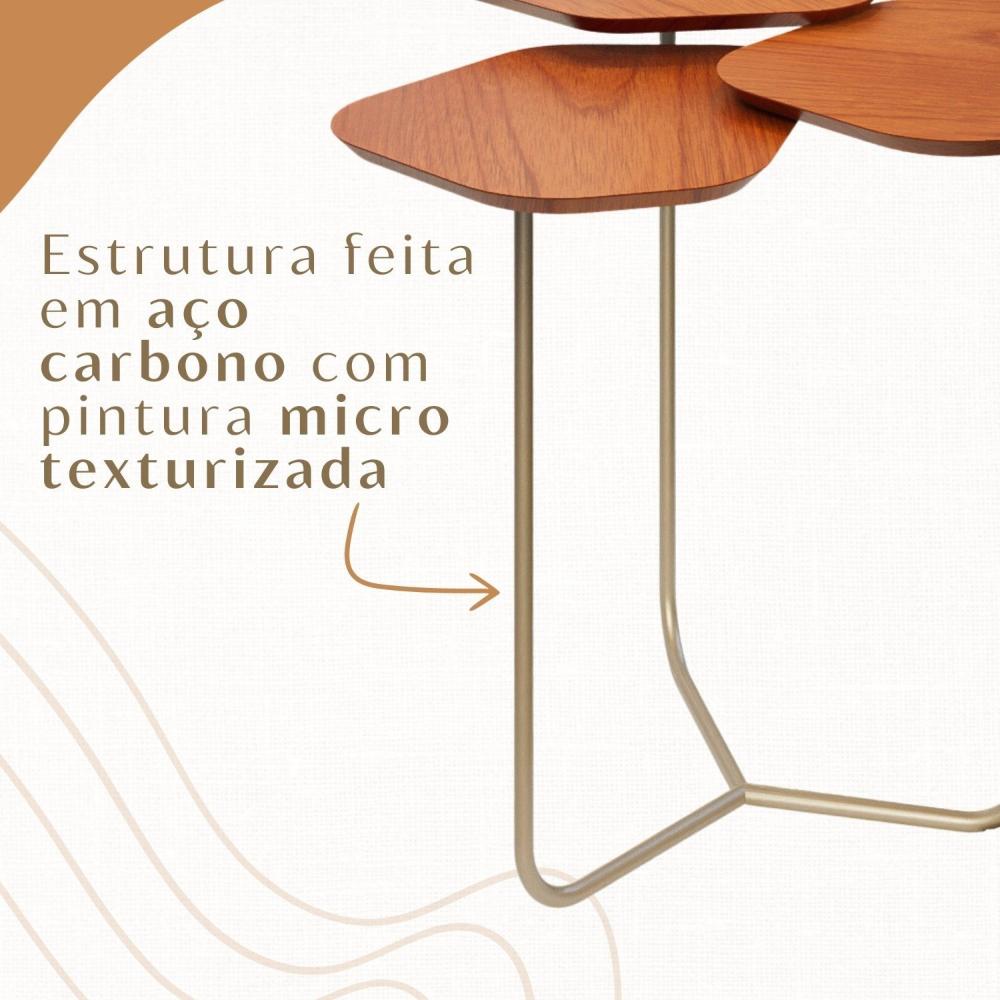 Mesa Lateral Napoli Champagne/Cinamomo