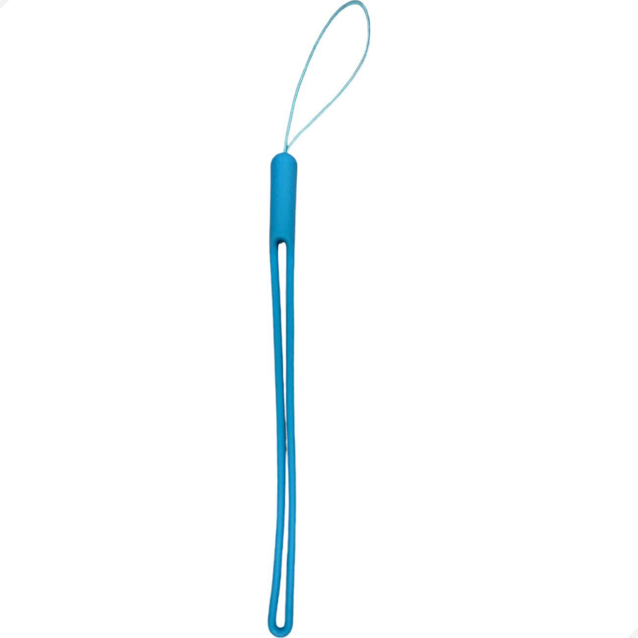Miniatura Cordinha Cordão Para Capinha Capa De Celular Silicone Azul