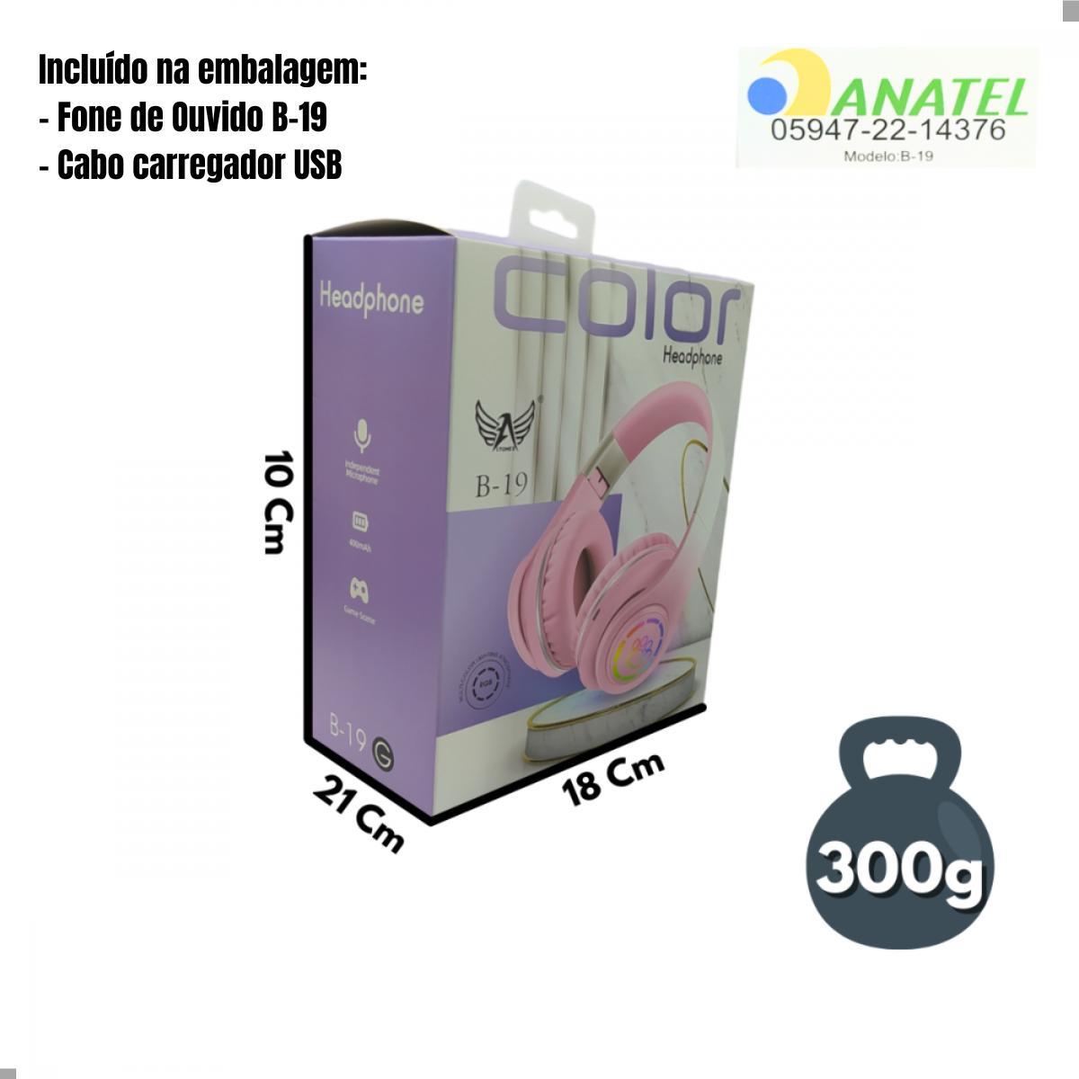 Fone Bluetooth Headphone Bluetooth 5.0 Headset Redução Ruído