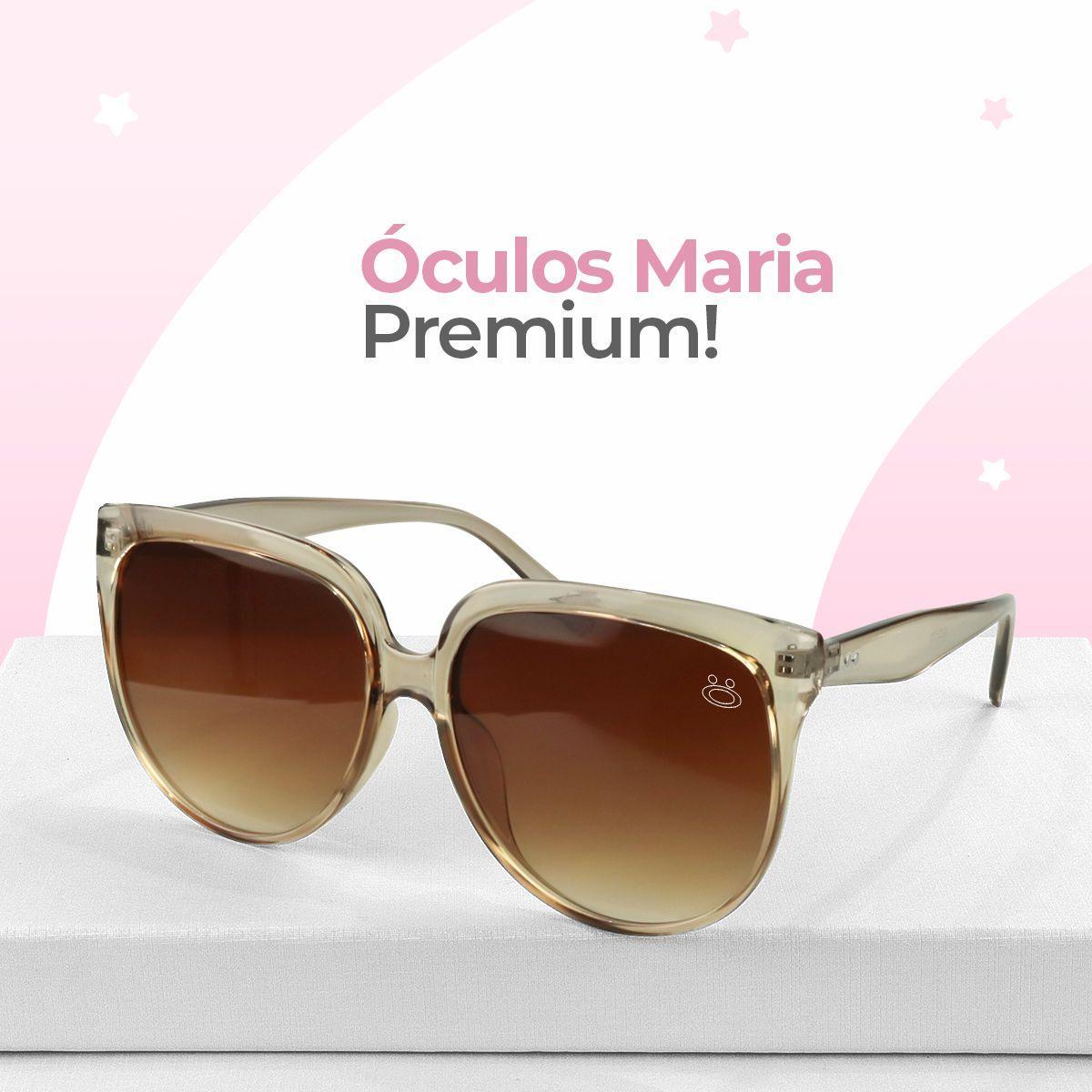 Miniatura Oculos Sol Proteção Uv Social Vintage Praia Feminino + Case