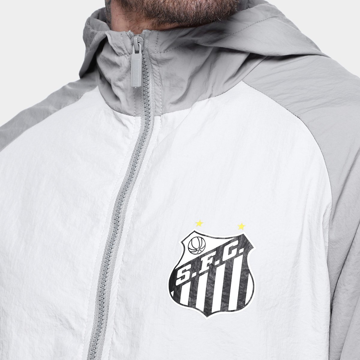 Miniatura Jaqueta Santos Braziline Masculina Cinza - P
