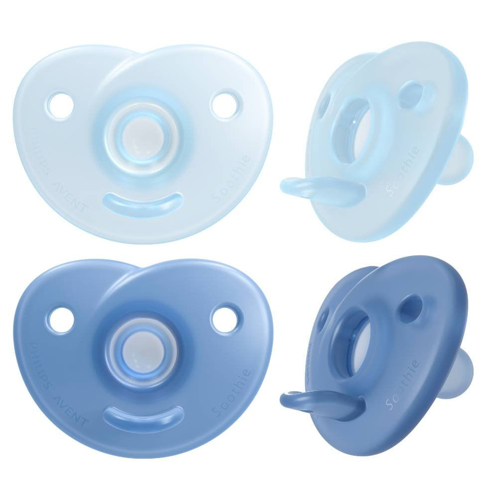 Miniatura Chupeta Avent Soothie Azul 4 A 6 Meses Com 2 Unidades