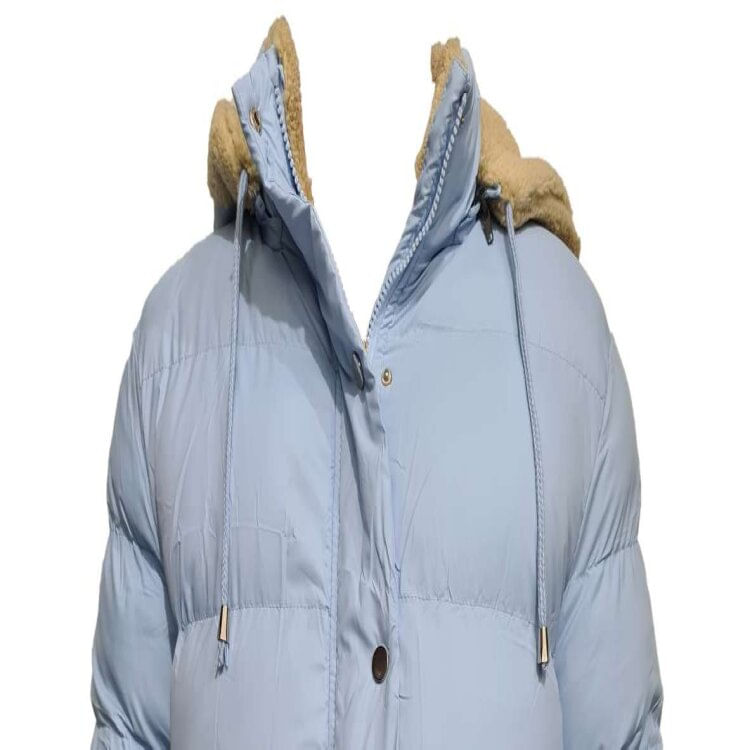 Miniatura Jaqueta Dunialin Com Capuz Feminina - AZUL CLARO G