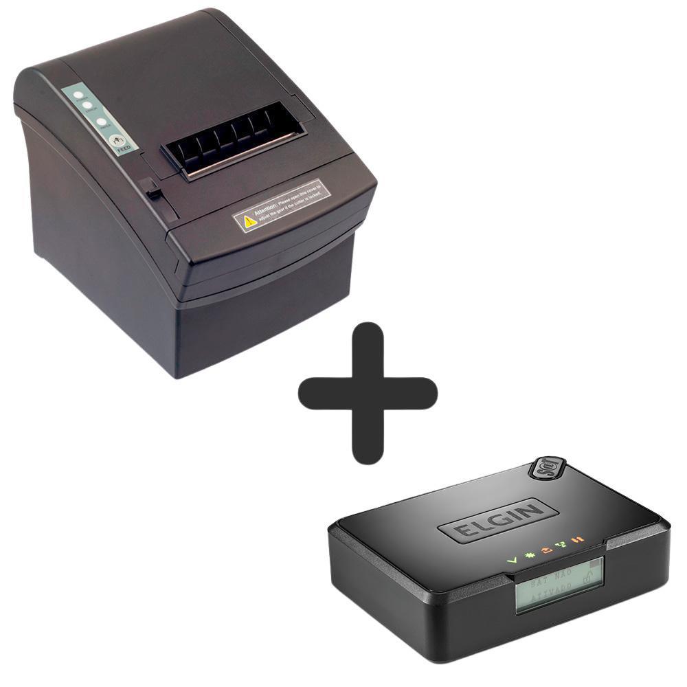 Miniatura Kit Sat Elgin Smart E Impressora Elgin I8 Ethernet Usb Seria