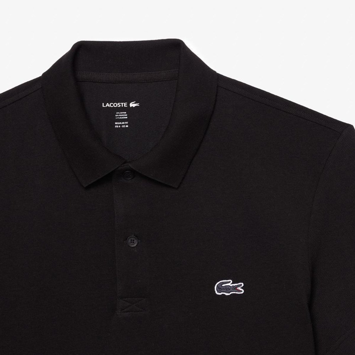 Miniatura Camisa Polo Lacoste Regular Masculina Preto - P