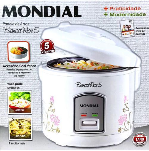 Miniatura Panela De Arroz Mondial Bianca Rice 4 -5 Xícaras 400W Npe-05
