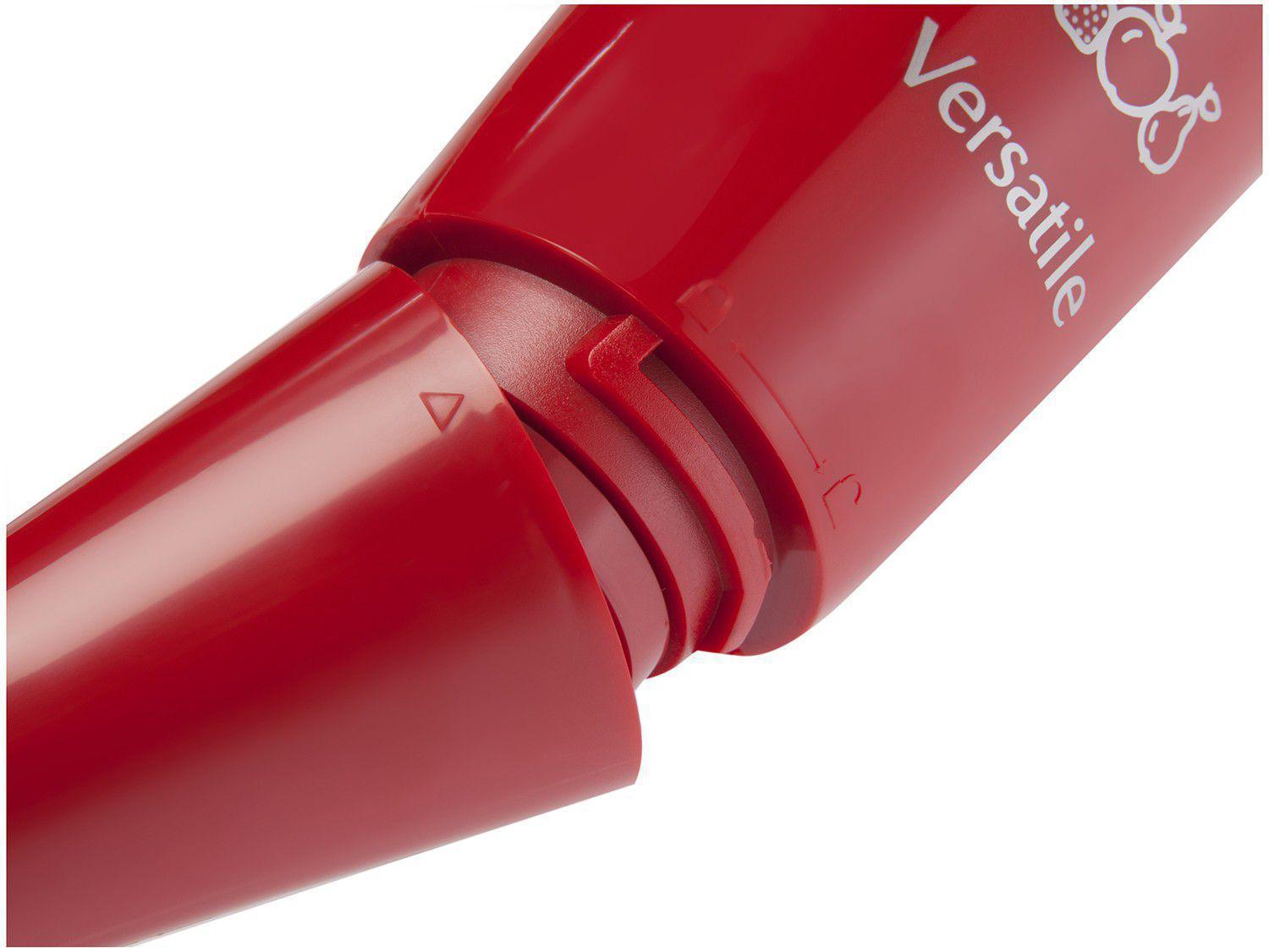 Miniatura Mixer Mondial Vermelho Versatile 200W Com Copo - 127V