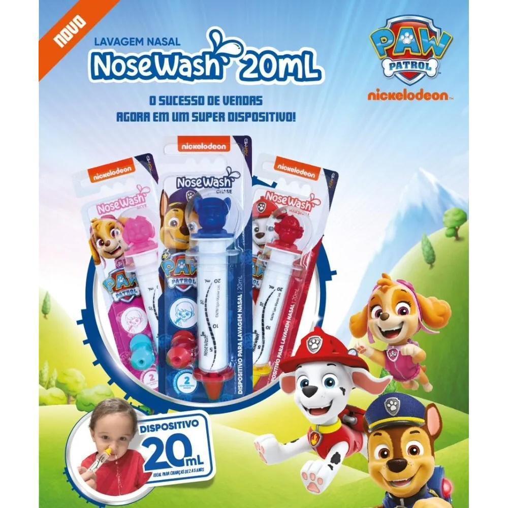 Miniatura Seringa Lavagem Nasal 20Ml Nosewash Patrulha Canina Skye