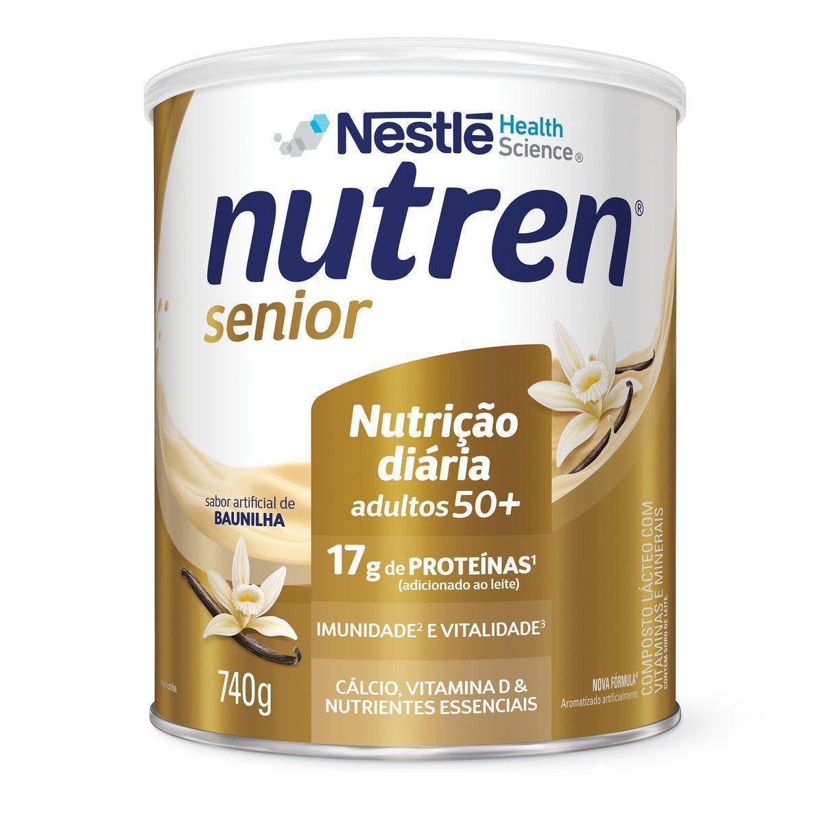 Miniatura Suplemento Nutricional Nestlé Nutren Sênior Baunilha 740G