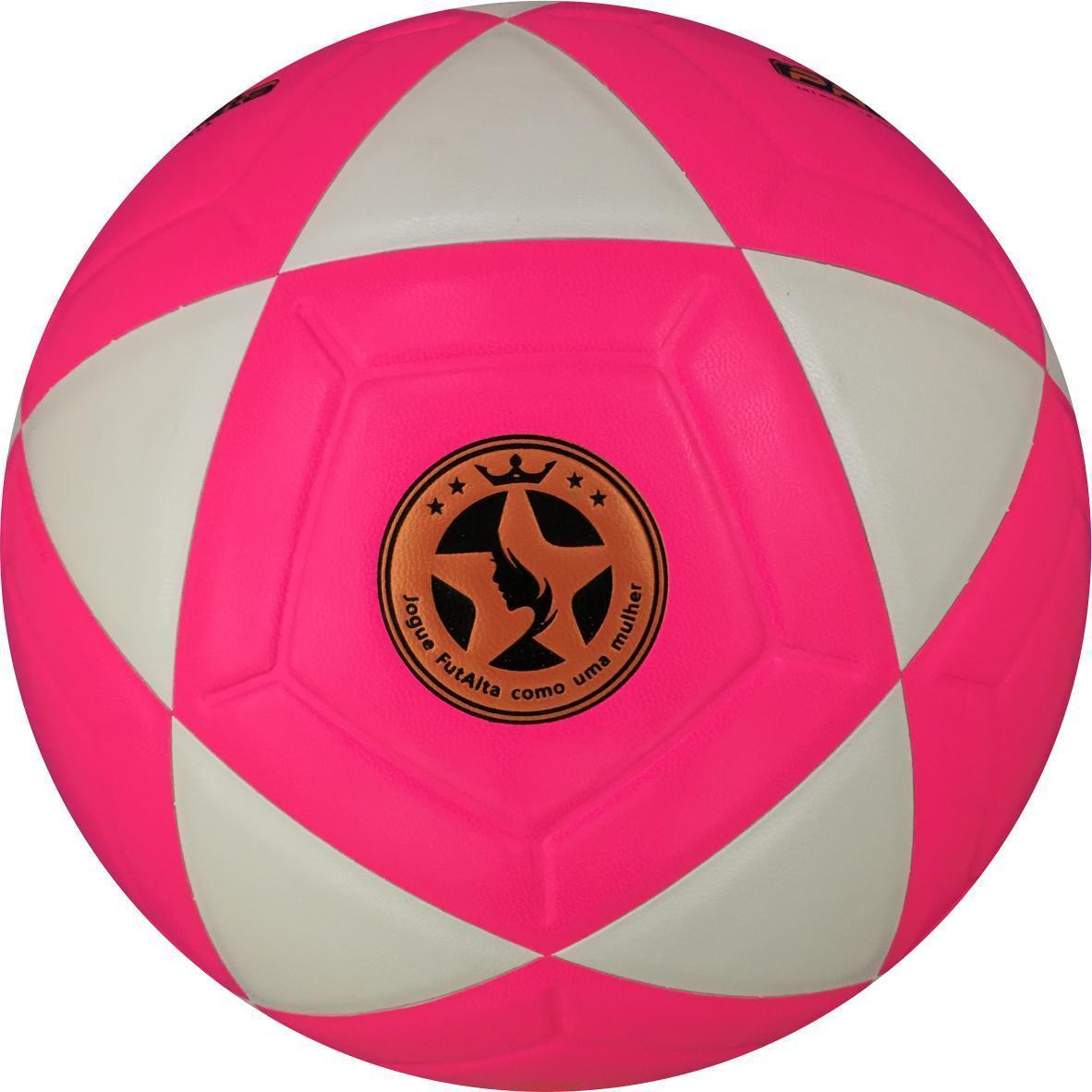 Bola De Futalta Dalebol Pro Mulher Rosa E Branca