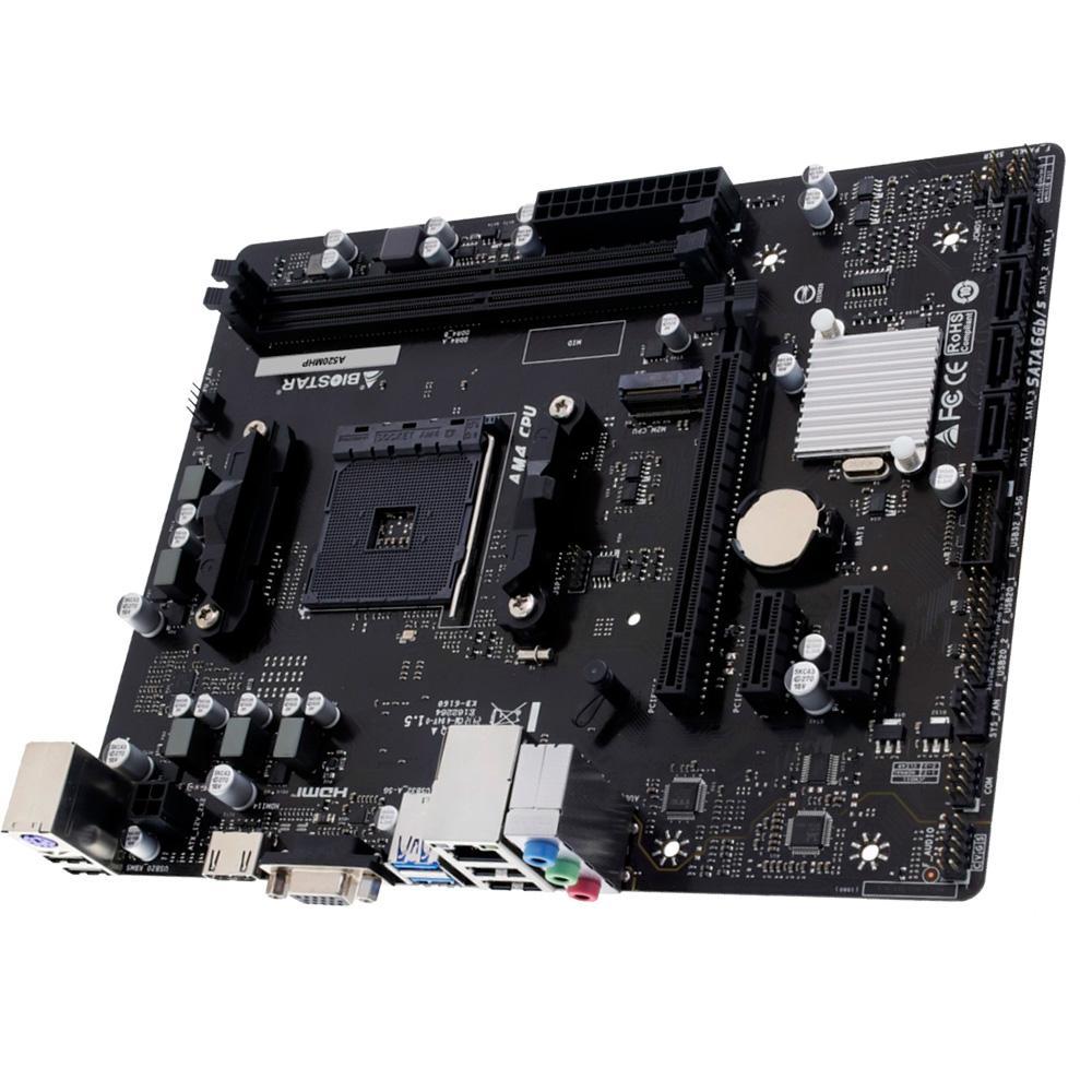Miniatura Placa Mãe Biostar A520Mh, Chipset A520, Amd Am4, Matx, Ddr4