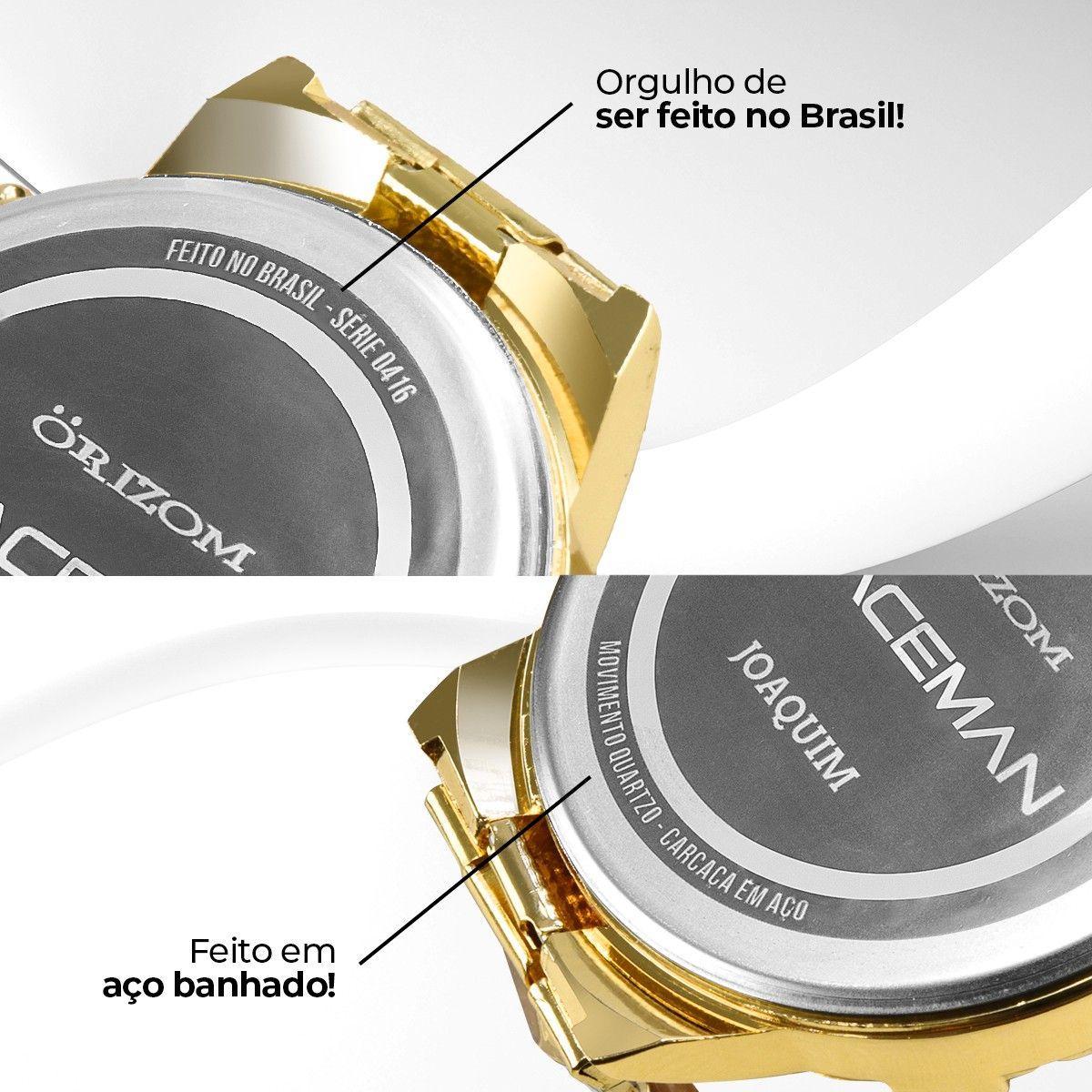 Miniatura Relógio Masculino Personalizado Banhado Aço Inox + Caixa