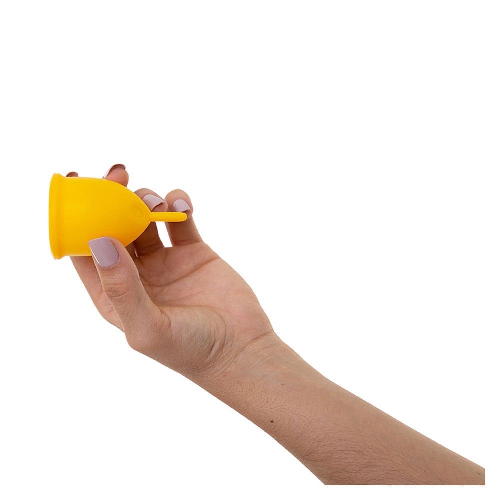 Miniatura Coletor Menstrual Violeta Cup – Amarelo Tipo A 1Un