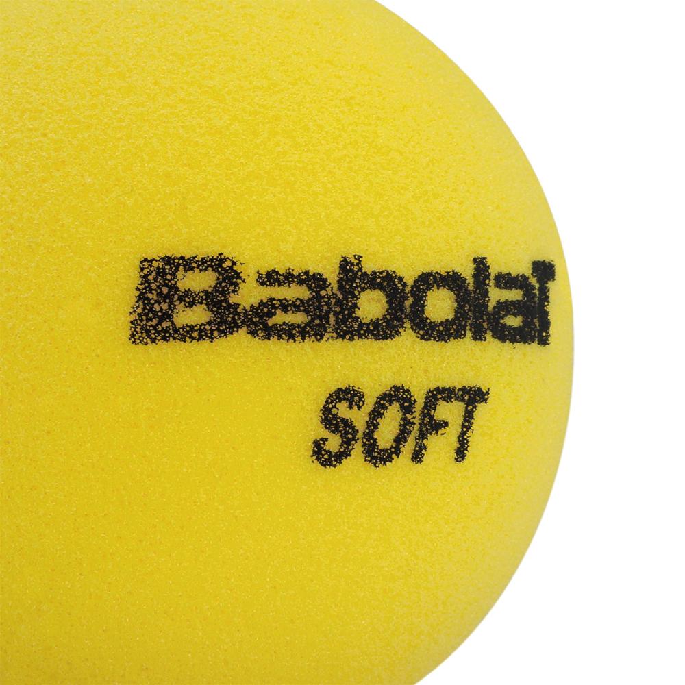 Miniatura Bola de Tênis Babolat Red Foam Stage 3 Espuma sem Pressão Amarela - Pack com 06 Unidades