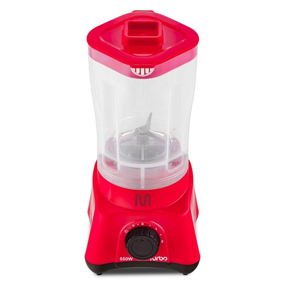 Liquidificador Turbo 2,1l 2 Velocidades 550w 127v Vermelho Multi Home - Lq553 Vermelho 127v
