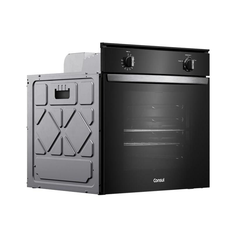 Miniatura Forno de Embutir a Gás Consul 78L Preto com Grill COA84CE Bivolt