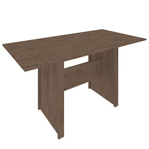 Miniatura Mesa de Jantar Retangular Indekes Pequi com 6 Cadeiras e Assento Revestido em Courino Noce