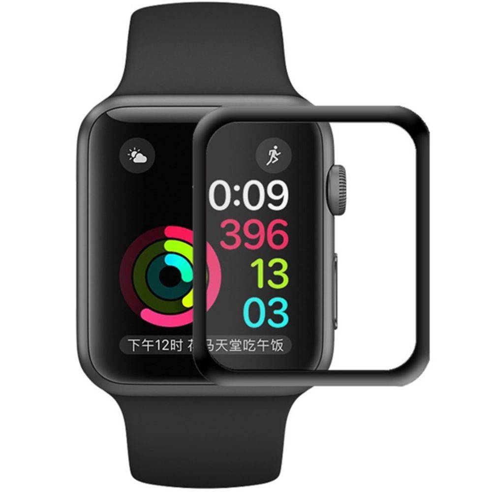 Miniatura Película De Vidro 3d Para Relógios Watch 38mm Preta