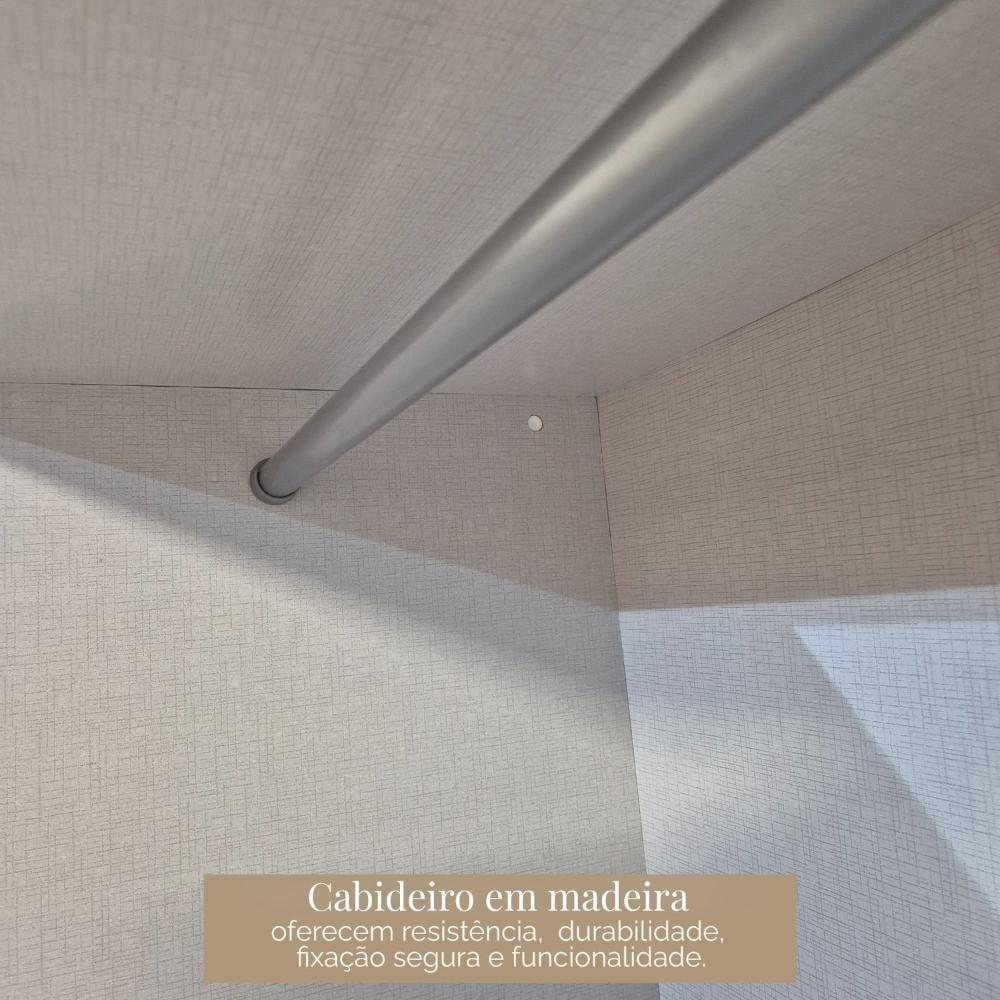 Guarda Roupa Casal 8 Portas 4 Gavetas Paris Espresso Móveis Cinza