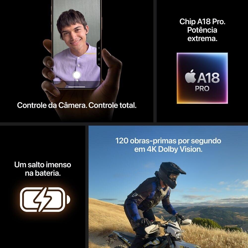 Apple iPhone 16 Pro 256GB Titânio Preto