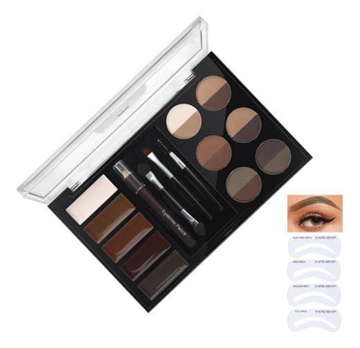 Miniatura Kit De Sobrancelhas Profissional Paleta Maquiagem Sombra Gel