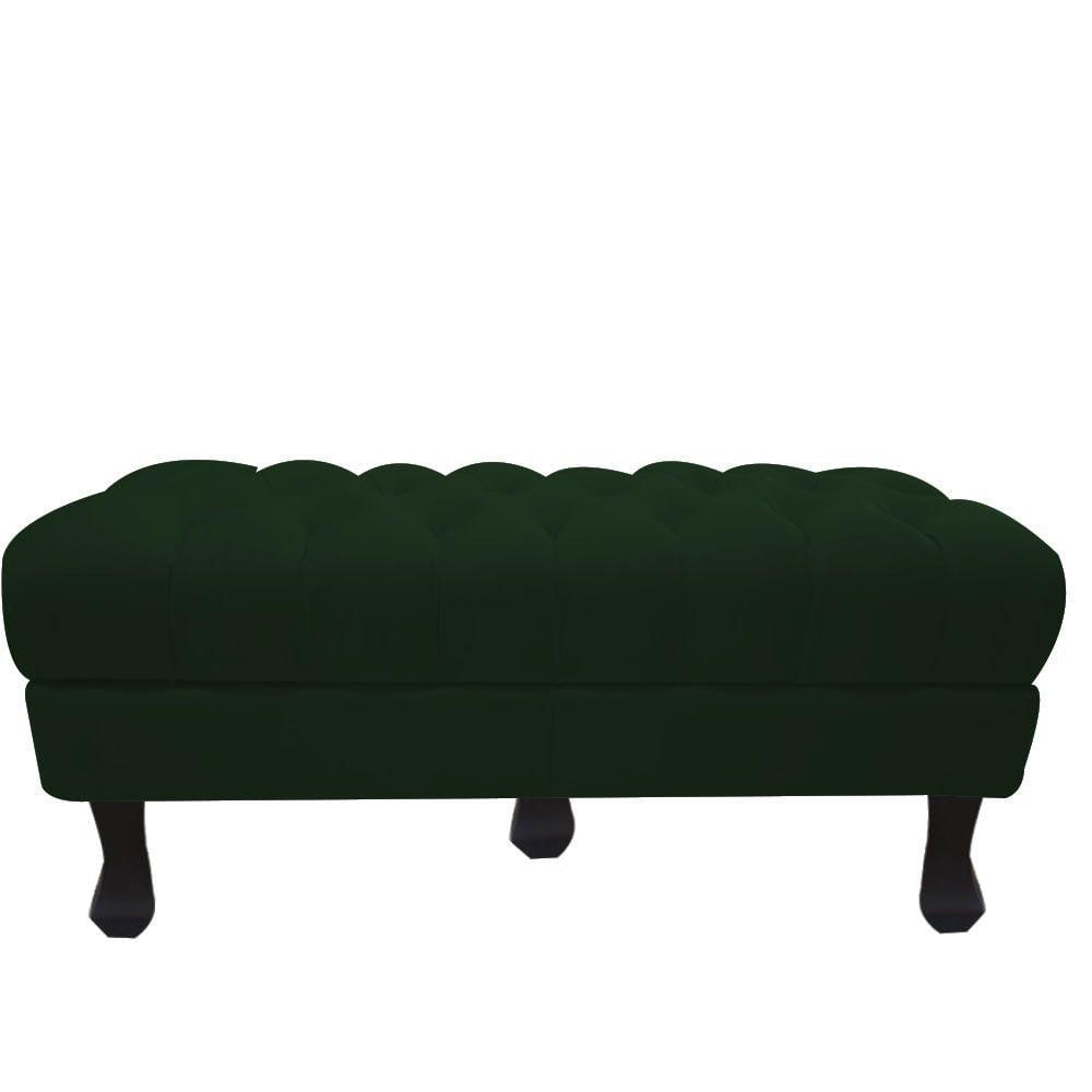Miniatura Puff Decorativo Retro Luiz Xv Com Baú Verde 1 M Para Quarto