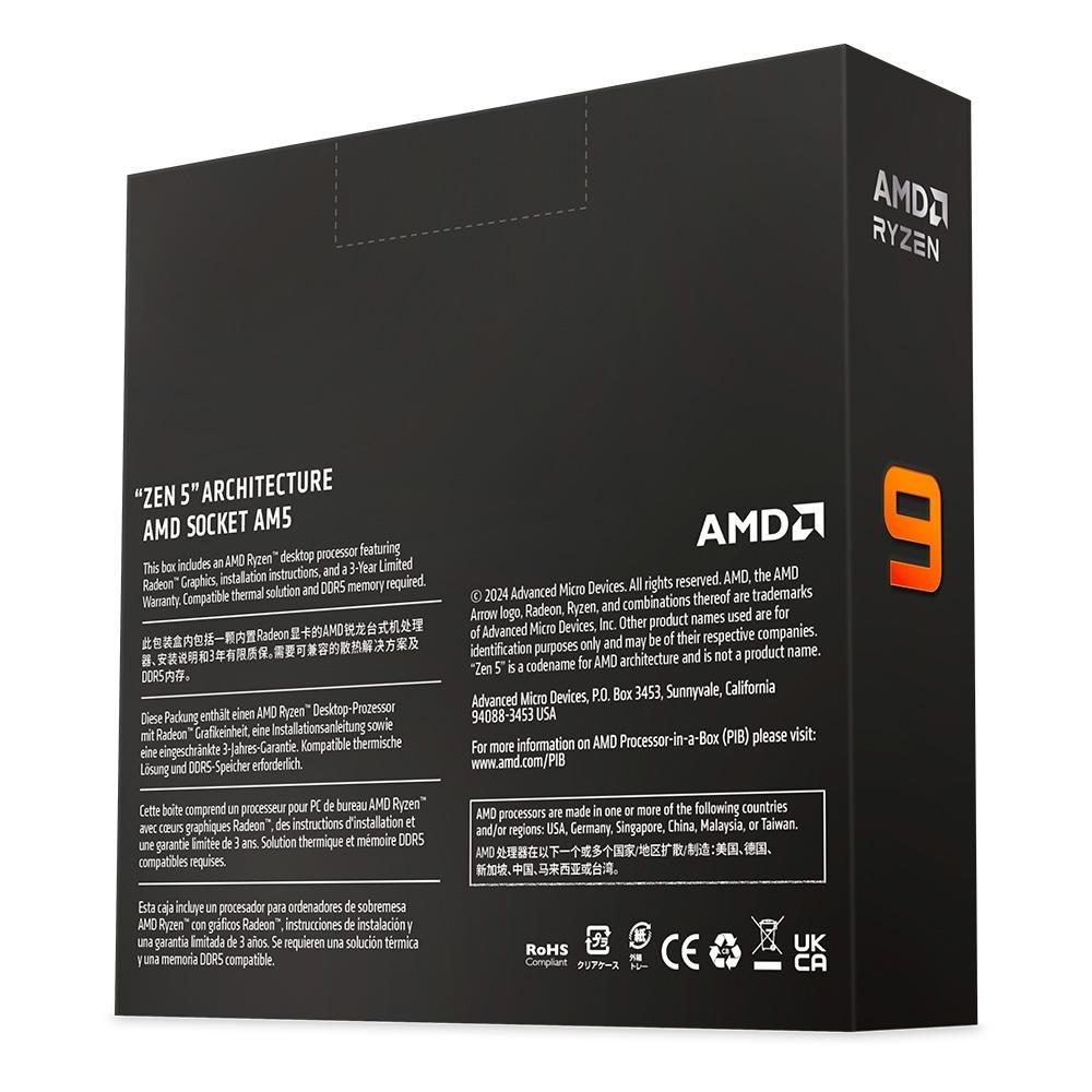 Miniatura Processador AMD Ryzen 9 9950X, 4.3 GHz (5.7 GHz), Cache 64 MB, 16 Núcleos, 32 Threads, AM5 - 100-100001277WOF