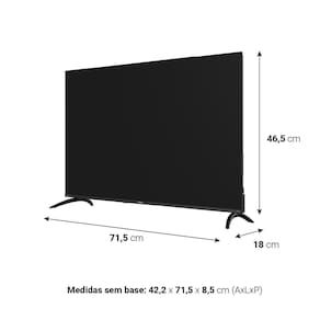 Smart TV 32" HD Philco P32CRB Roku TV HDR10 Dolby Audio