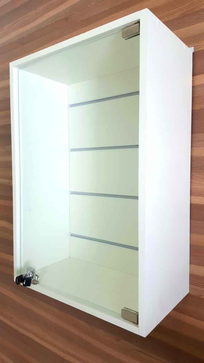 Miniatura Painel Canaletado Vitrine Expositora Para Lojas Porta Vidro