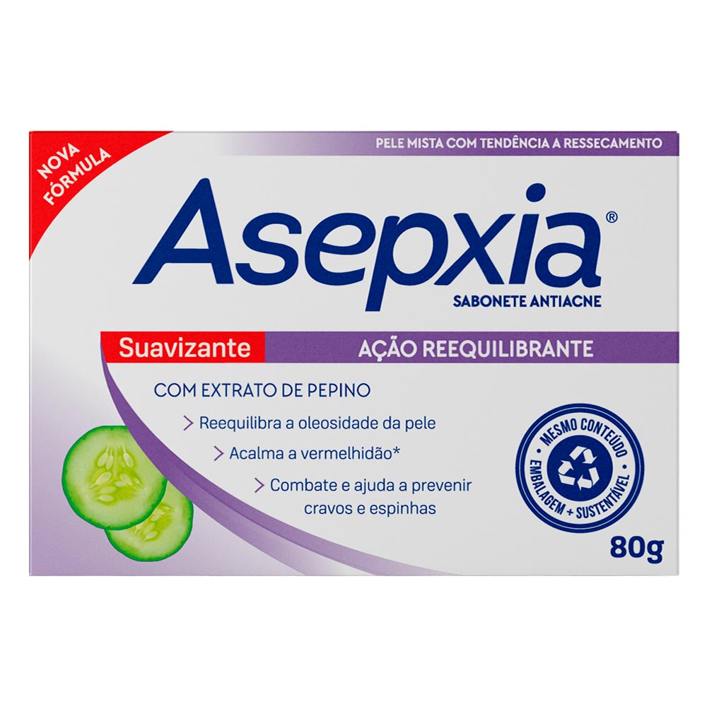 Miniatura Sabonete em Barra Asepxia - Sabonete Antiacne Suavizante 80g