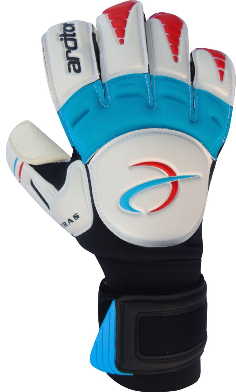 Miniatura Luva de Goleiro Arcitor Keras EVA Hybrid Azul AW tam 10.5