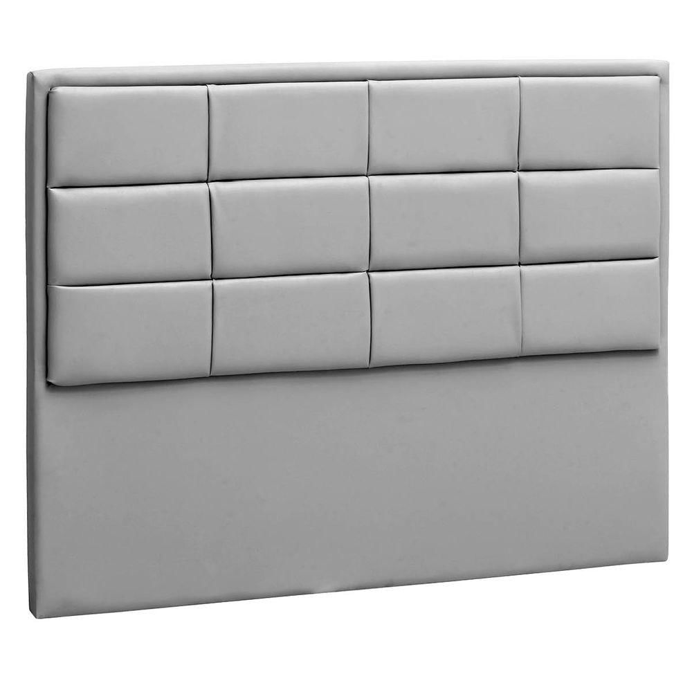 Miniatura Cabeceira Solteiro Tallin P04 90 Cm Suede Cinza