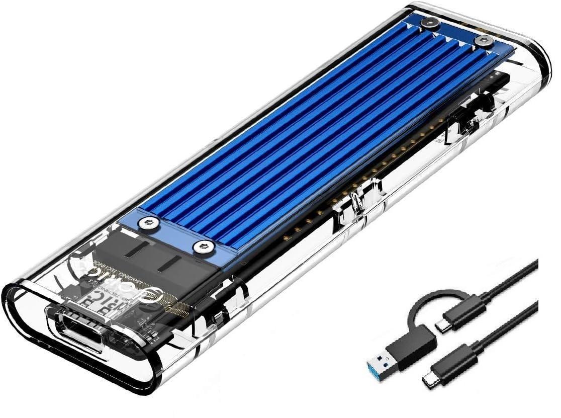 Miniatura Case Ssd M2 Adaptador Sata Pci Nvme Nv2 Usb 3.1 Type-C 10Gb