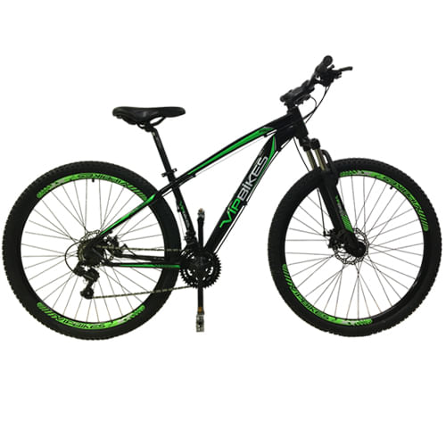 Miniatura Bicicleta aro 29 mountain bike 21v 2018 Preta/verde