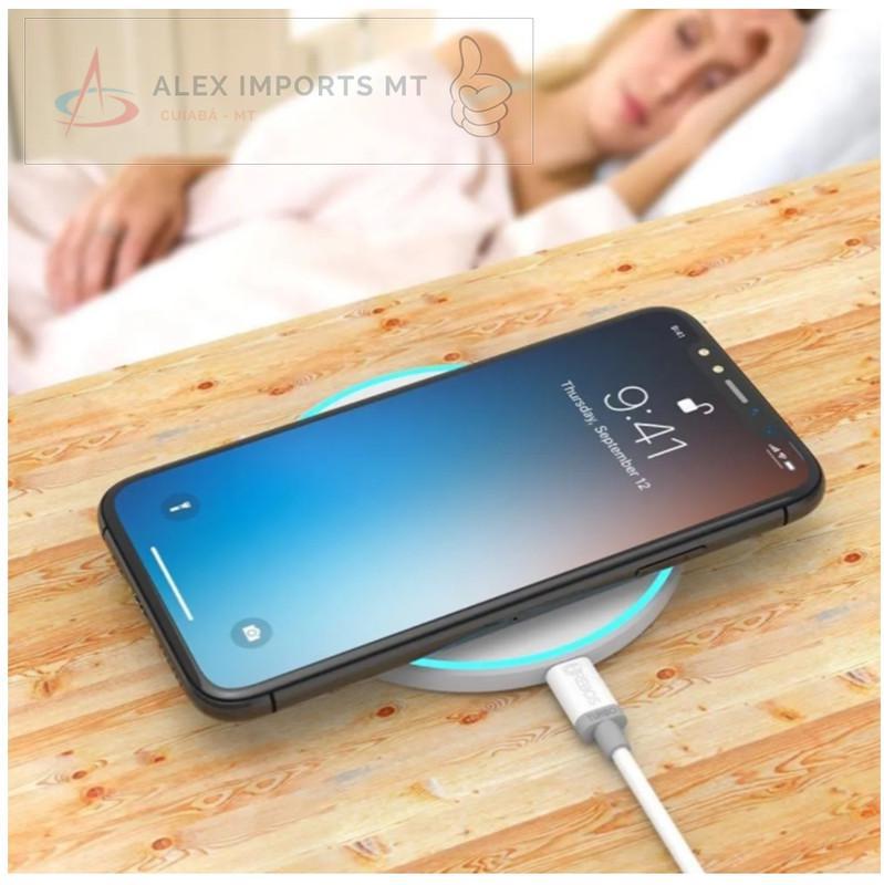 Carregador Sem Fio Wireless Qi Fast Pratico E Bom