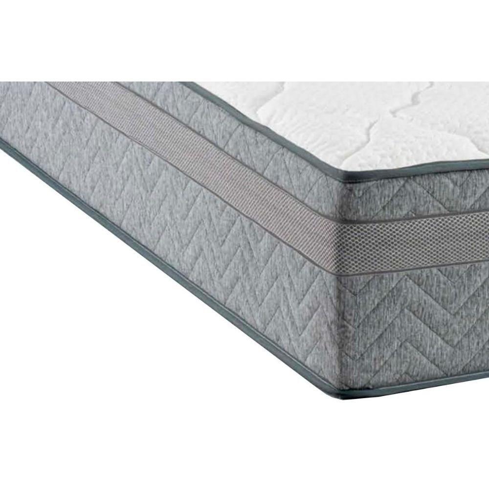 Cama Box Baú Casal: Colchão Molas Ensacadas Kappesberg Masterpocket Prime Látex + Base Gray(138X188)