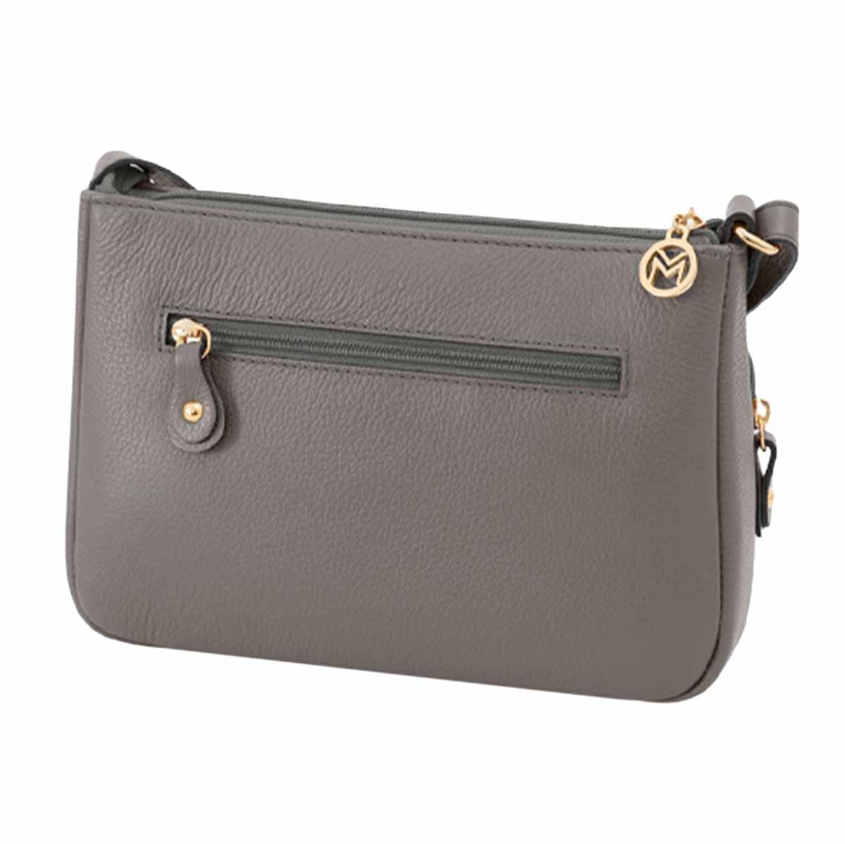 Miniatura Bolsa Feminina Transversal de Couro Mariart Rosalina