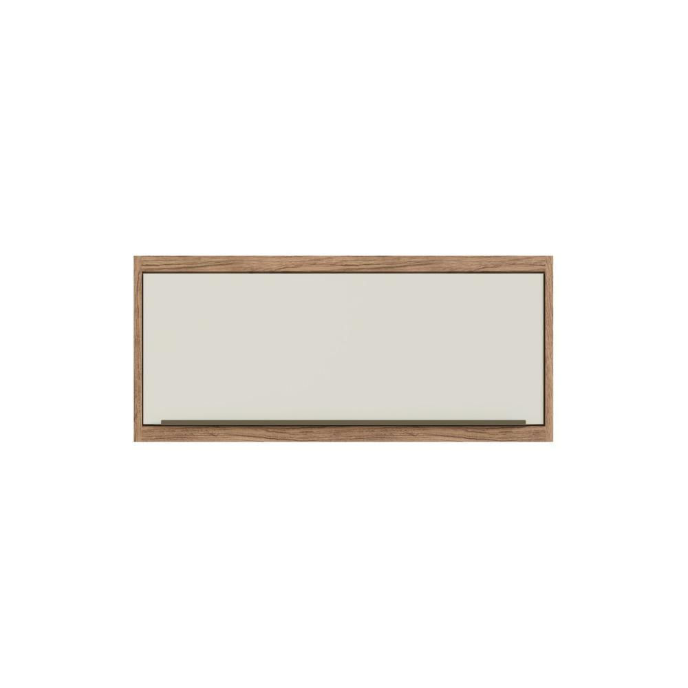 Miniatura Armário Aéreo para Cozinha 80cm 1 Porta Viena Edez Louro Freijó/Argila