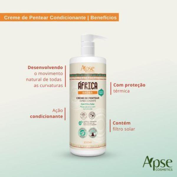 Miniatura Creme De Pentear África Baobá 1Lt - Apse