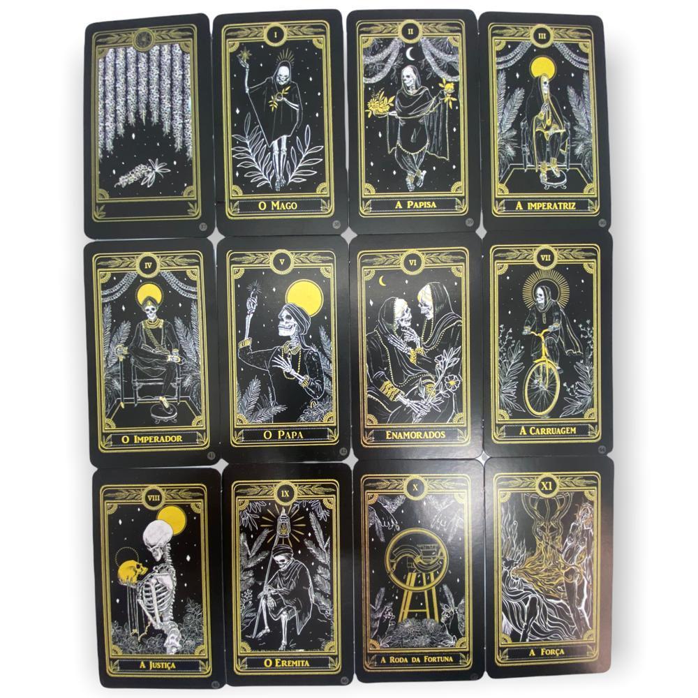 Miniatura Baralho O Tarot Negro 78 Cartas Com Manual Explicativo