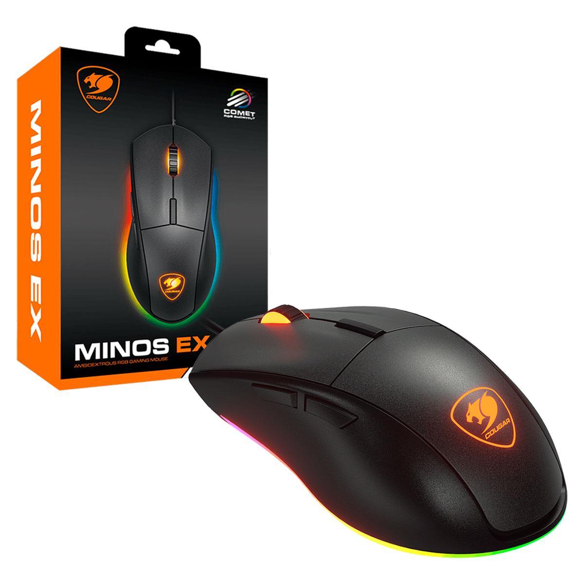 Miniatura Mouse Gamer Cougar Minos Ex, Usb, Rgb, 6400 Dpi