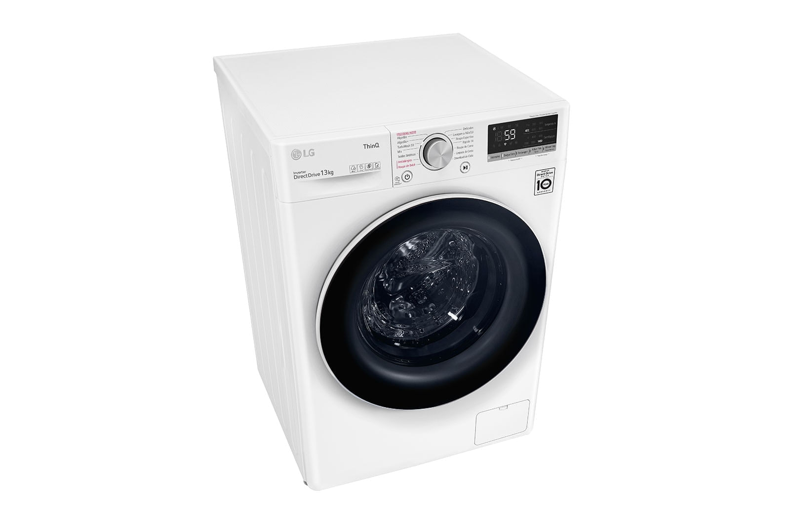 Lavadora Smart LG VC4 13KG 220v Branco com IA AIDD - FV5013WC4A