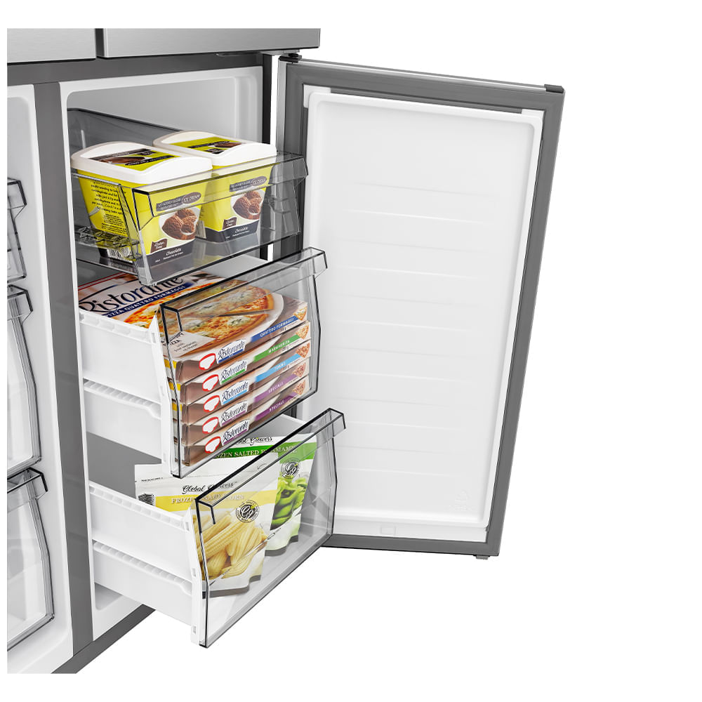 Refrigerador Multidoor Hisense Frost Free Inverter Dual Tech Cooling com 456 Litros Inox - RQ5P470 110