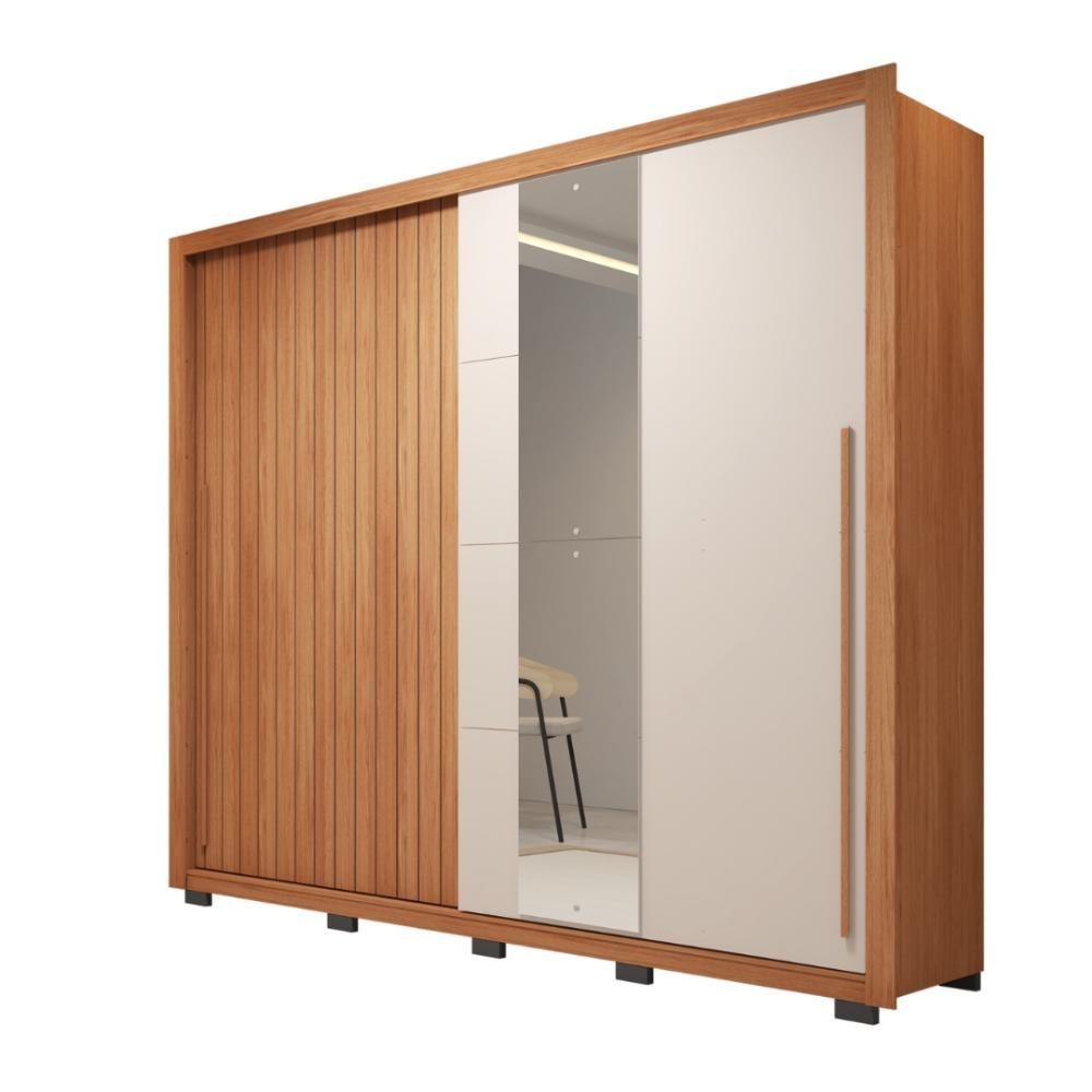 Miniatura Guarda Roupa Casal 2 Portas 4 Gavetas Romanus Marrom Caemmun