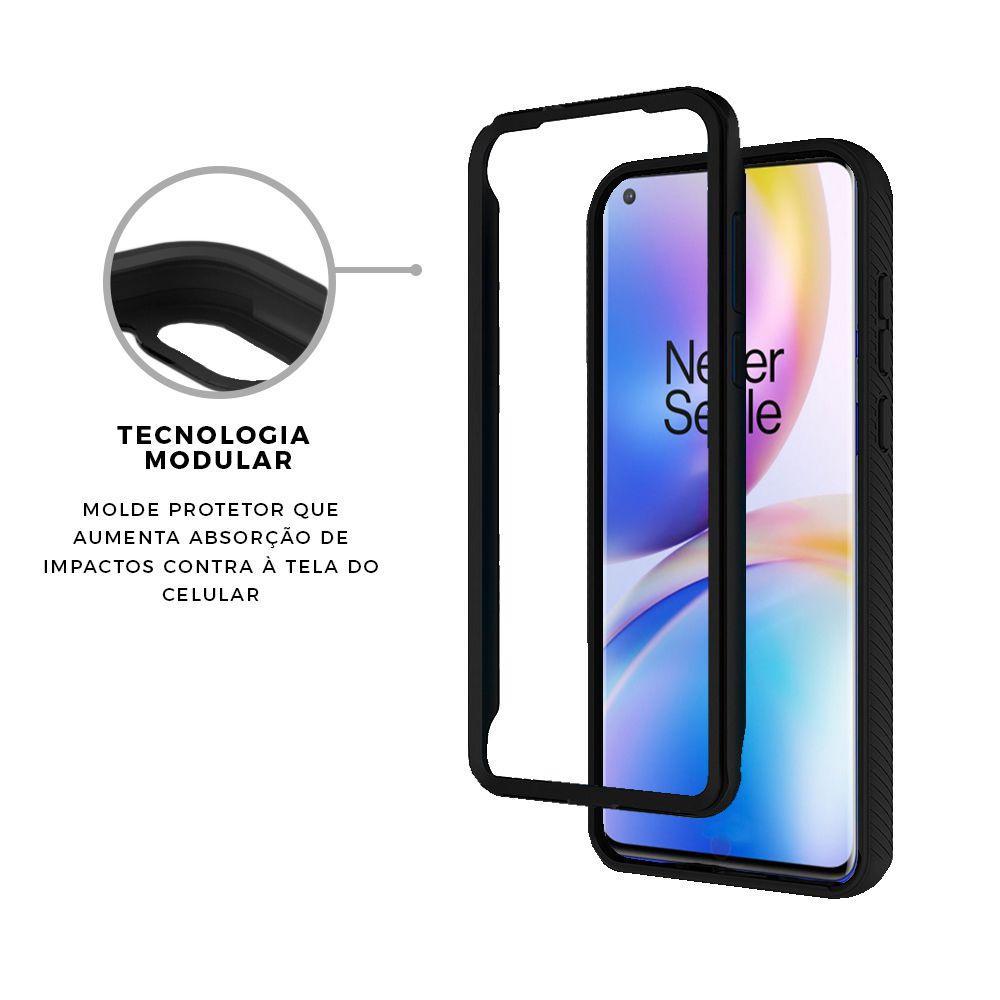Miniatura Capa Stronger Preta Para Oneplus 8 - Gshield