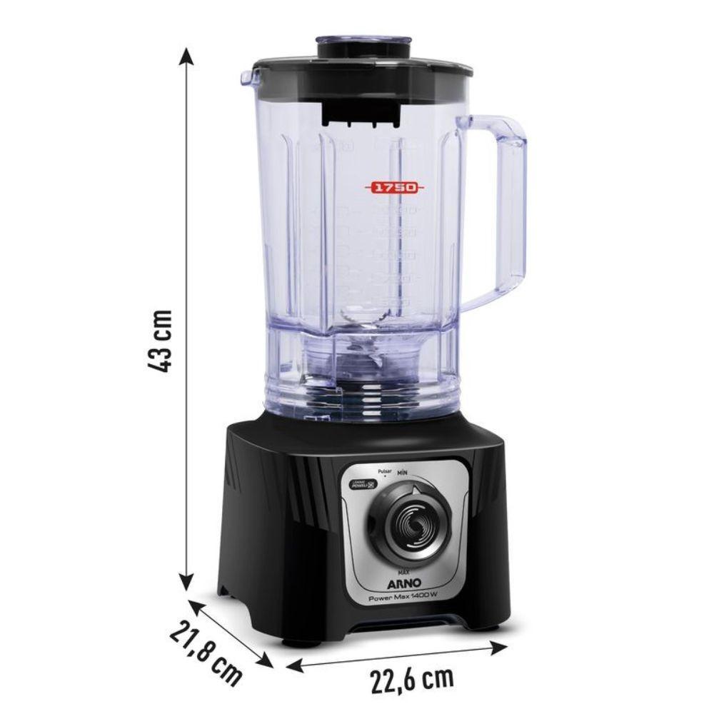 Liquidificador Arno Powermax Preto 1400W - 110V