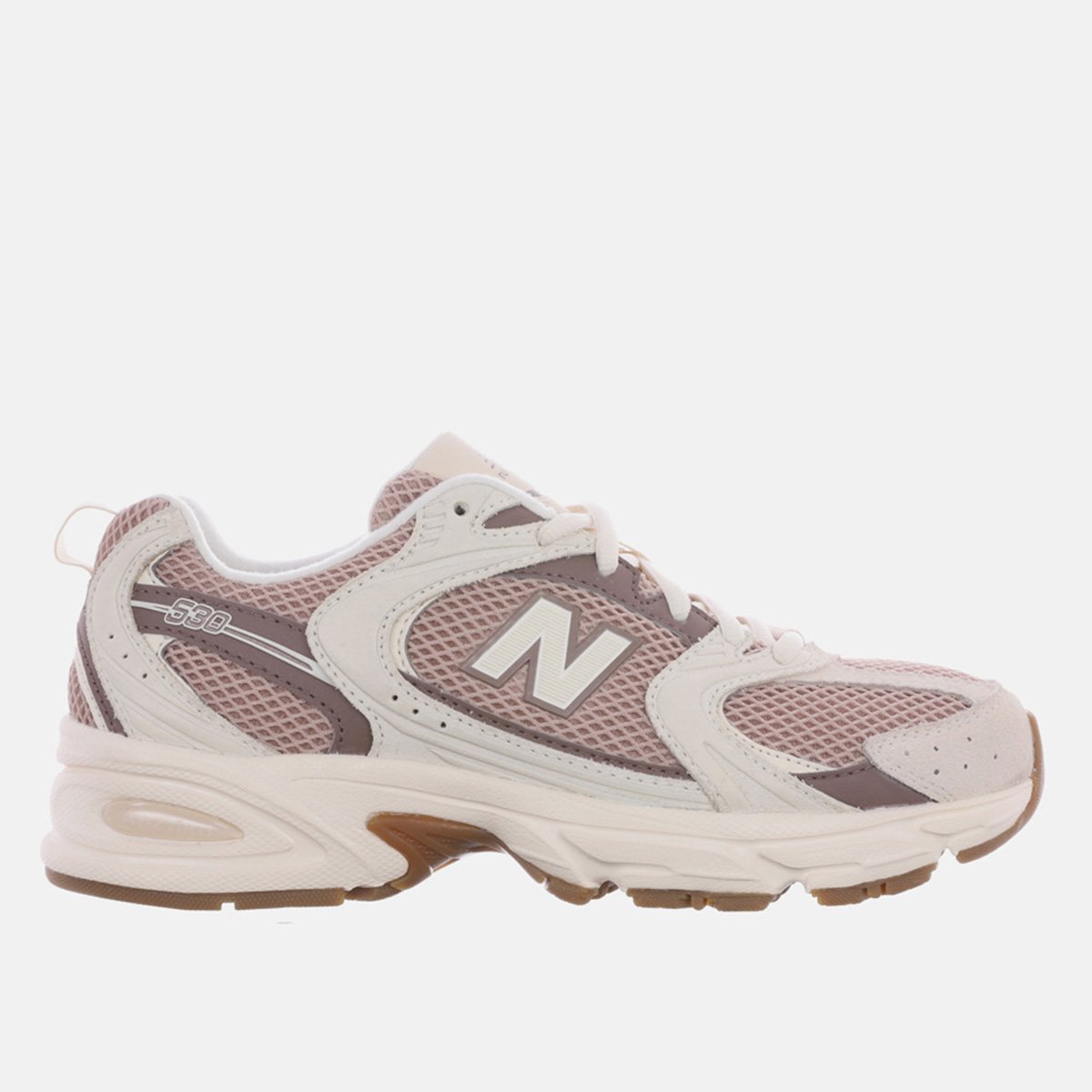 Miniatura Tênis New Balance 530 Bege+Marrom - 34