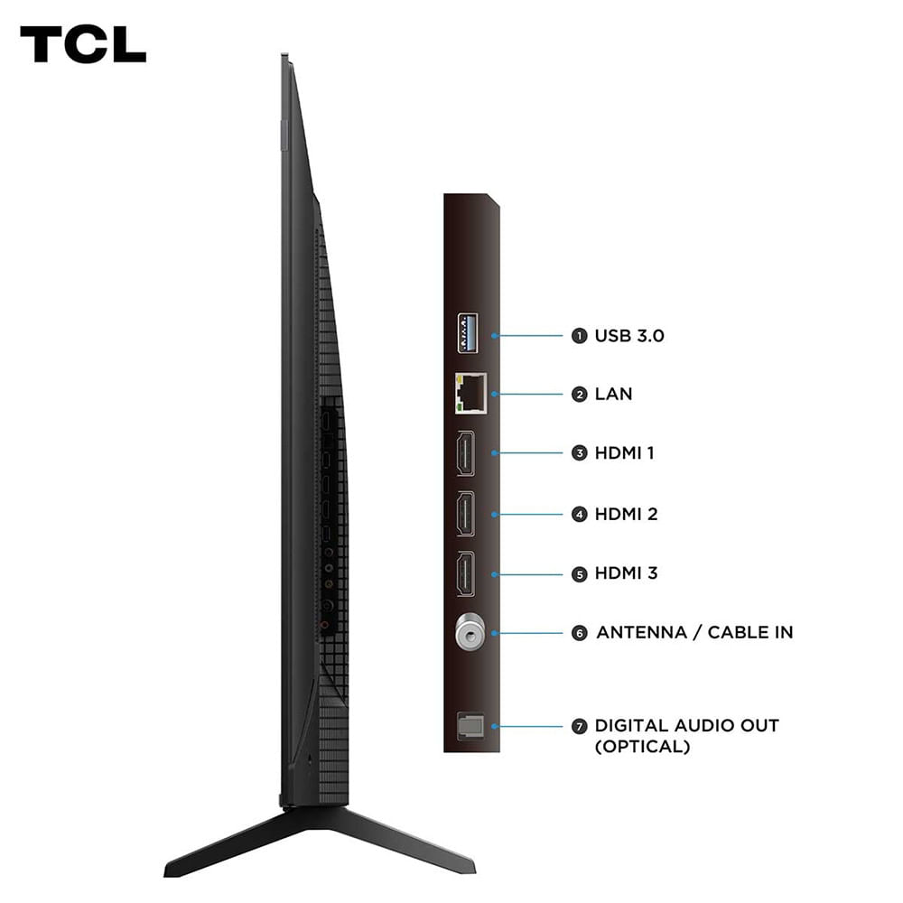 Miniatura Smart TV TCL 65 Polegadas 65P7K 4K UHD QLED Google Tv Preto - Bivolt