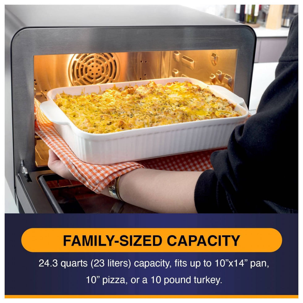 Forno Elétrico de Bancada Multifuncional com Função Air Fryer e Controle Digital, 110V Baumann Living