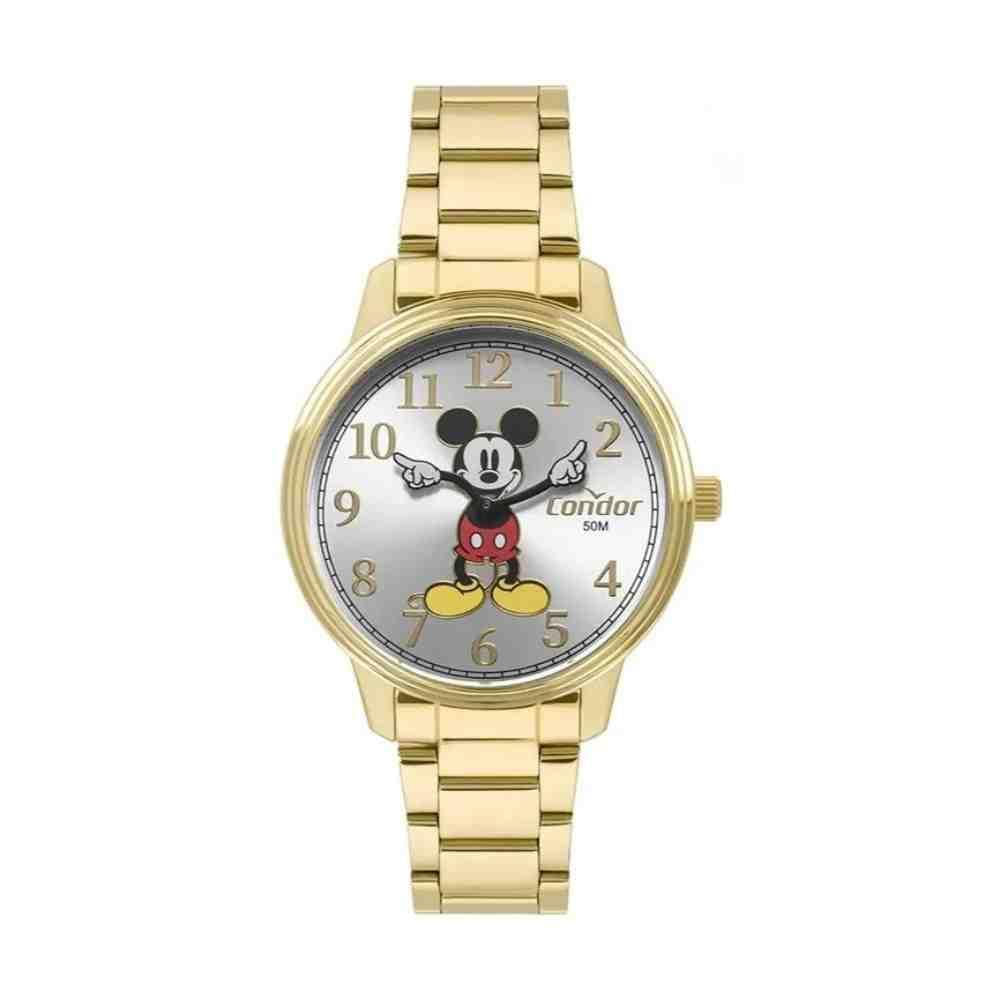 Miniatura Kit Relógio+Semijoias Condor Disney Feminino Dourado Co2025A